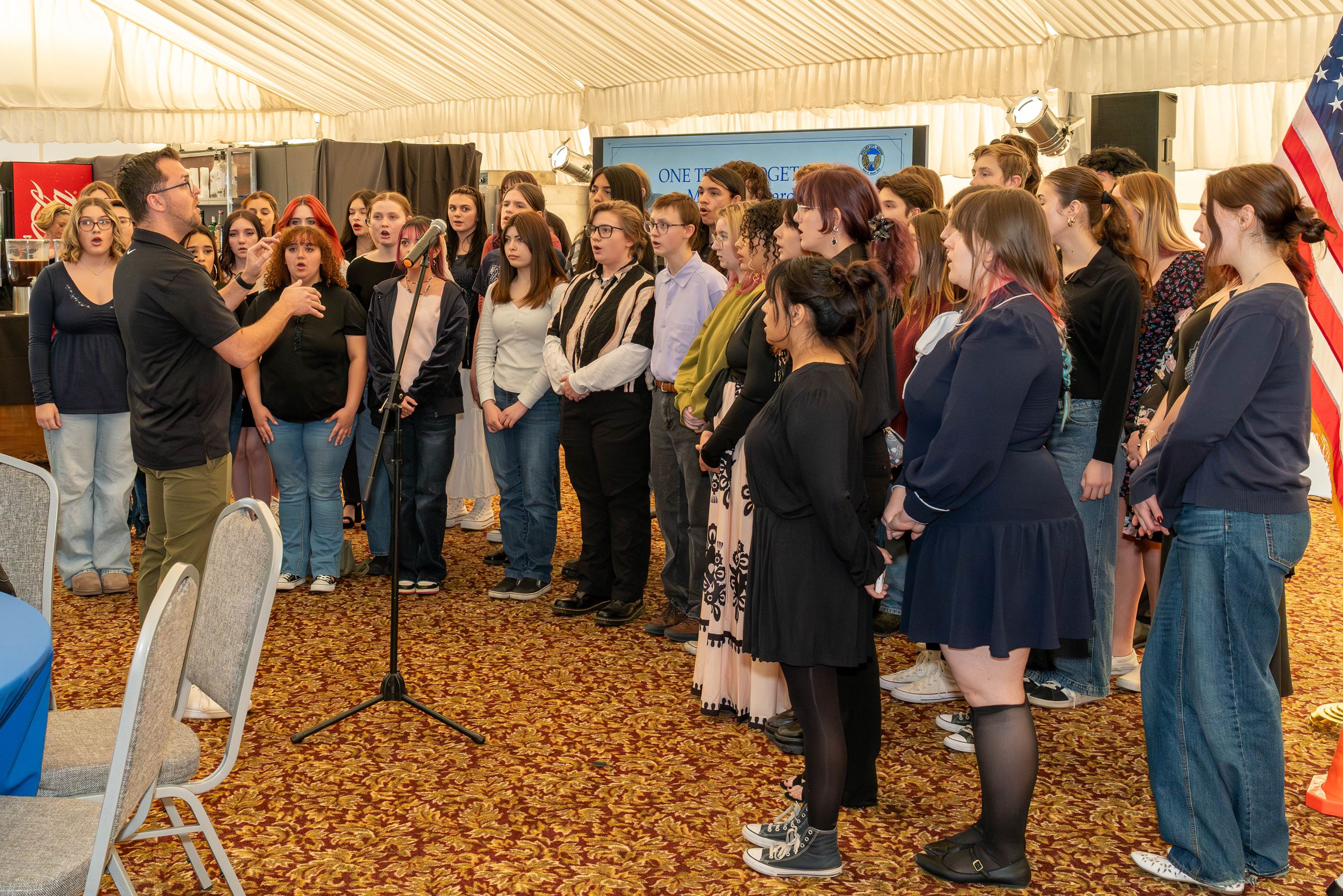 2026 State of the City (83) Photo: Boulder City High School Choir singing National Anthem  