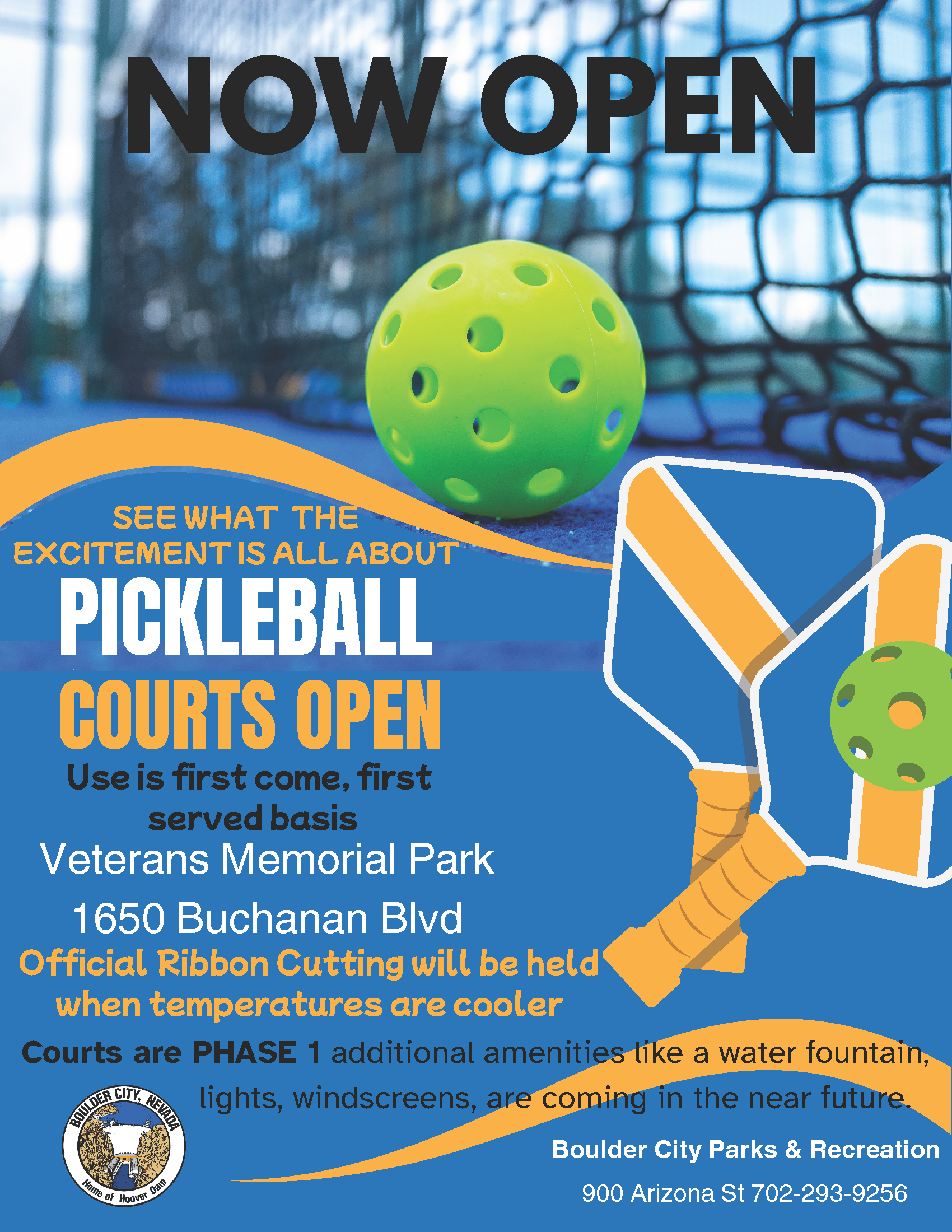 Pickleball Opening Flyer